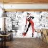 HARLEY QUINN IN RED WALLPAPER