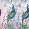 Amazon Peacock with Flowers Mural - Image 2