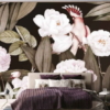 Amazon Cockatto Flowers Wallmural A316