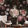 Amazon Black Bouquet Mural