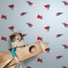 Wallpaper with Superman and stripes design 8915 - Image 4