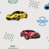 Racing themed wallpaper for car and speed loving kids 8909 - Image 3