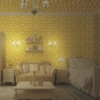 Floral wallpaper design with Glow in Dark 8930 - Image 2