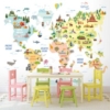 Kids Trees Maps Mural – WB2173