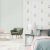 Modern Multicolored Wallpaper White- Jumbo Roll 16.5 sq mtr - Image 2