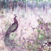 Amazon Peacock with Flowers Mural - Image 3