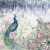 Amazon Peacock with Flowers Mural - Image 5