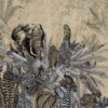 Amazon Elephant Wallpaper in Beige - Image 2