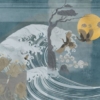 Japanese Wave Crane Birds Wallpaper Wallmural - Image 2