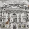 Zoo Pattern Mural – Grey | FJ308 Series - Image 2