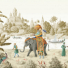 Elephant Pattern Mural – Cream | FJ309 - Image 2