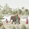 Elephant Pattern Mural – Green | FJ309-2 - Image 2