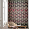 Paon Rouge Wallmural ( 200 x 280 cm)