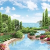 Greek River Pool Wallmural – M841 - Image 2