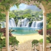 Waterfall Verandah Wallpaper Wallmural - Image 2