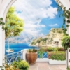 Greece Dome View Wallpaper Wallmural - Image 2