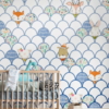 Shelly White Wallmural ( 200 x 250 cm)