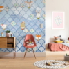 Shelly Bluewave Wallmural ( 200 x 250 cm)
