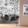 Shades Black and White Wallmural ( 400 x 250 cm)