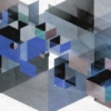 Fractal Mural – Blue – Premium - Image 2
