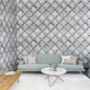 Concrete Trellis Mural – Grey – Premium - Image 4