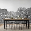 Bellewood, Black Toile Wallmural – Premium