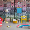 Color Boxes Mural – Premium