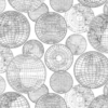 Globes Gathering Mural – Black and White – Premium - Image 2