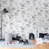 Animal Party Wallmural – Premium