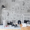 Camping Trip Mural – Grey – Premium
