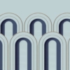 Arch Deco Mural – Blue – Premium - Image 2