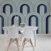 Arch Deco Mural – Blue – Premium