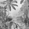 Lac Tropical Black & White Wallmural ( 200 x 270 cm) - Image 3