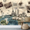 Retro Travel Adventure Wallpaper Wallmural - Image 2