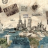 Retro Travel Adventure Wallpaper Wallmural - Image 4