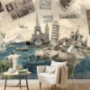 Retro Travel Adventure Wallpaper Wallmural - Image 5