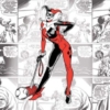 HARLEY QUINN IN RED WALLPAPER - Image 2
