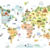 Kids Trees Maps Mural – WB2173 - Image 2