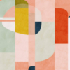 Circles Mid Century III Mural - Image 3