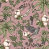 Birds And Green Flowers Wallmural - Image 2
