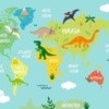 Dino Kids Map Wallpaper Wallmural - Image 2