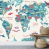 Light Background Cute Animals Wallmural - Image 3