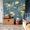 Map of The World Wallmural - Image 3