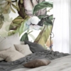 Tropical Leaves And Flowers Wallmural - Image 3