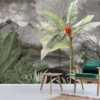 Amazon Forest Lake & Mountain Wallmural