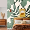 Colourful Leaf Wall Mural - Image 3