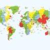 Colourful Worldmap Wallpaper Wallmural - Image 2