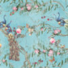 Peacocks and Flowers Mural - Image 2