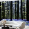 Dark Tree and Bluebells Mural - Image 3