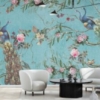 Peacocks and Flowers Mural - Image 3